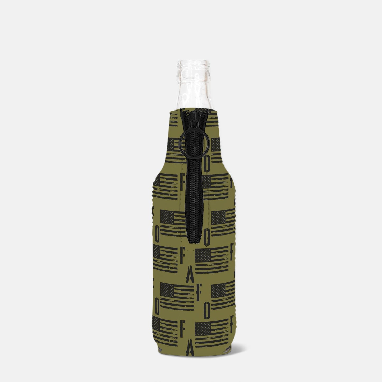Print On Demand - Bottle Wrap - "FAFO American Flag" (Olive)