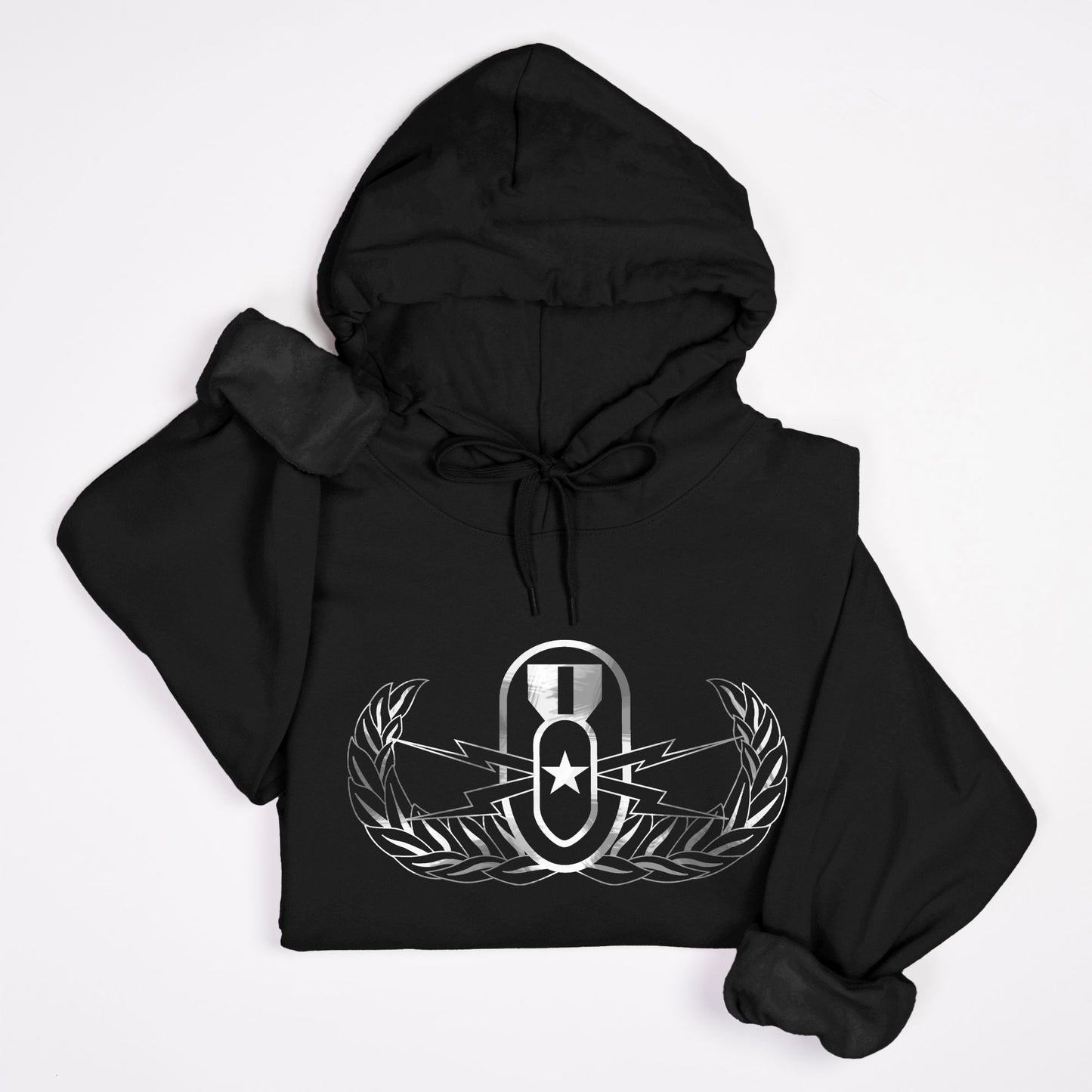 Hoodie - "It's 5 o'clock Somewhere" (EOD Senior Badge: BW) (Black)