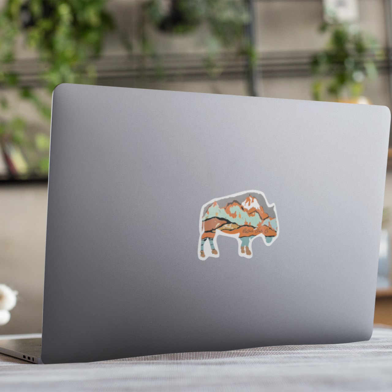 Vinyl Sticker/Decal - "White Mountains, AZ Bison"