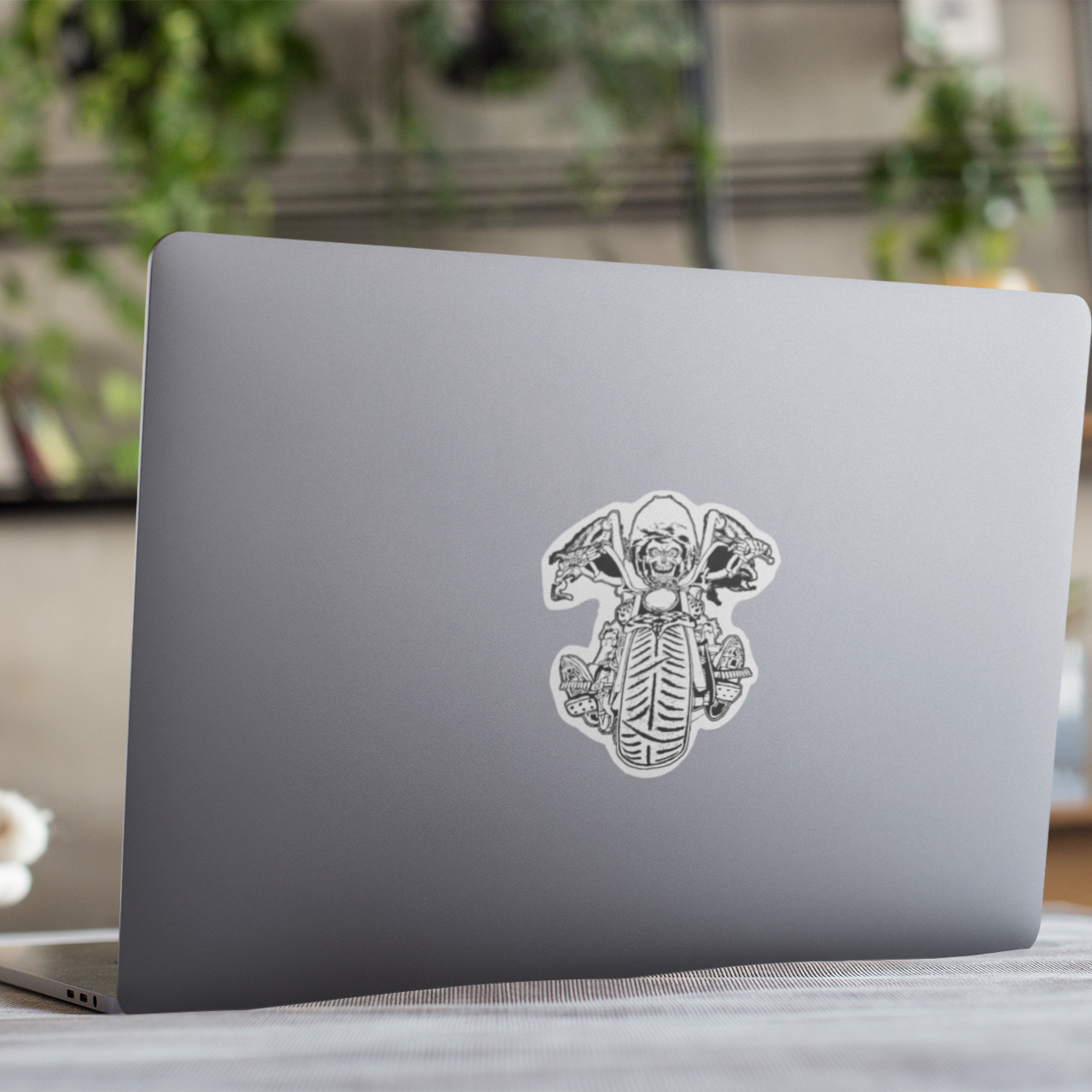 Vinyl Sticker/Decal - "Bomb Suit Biker"