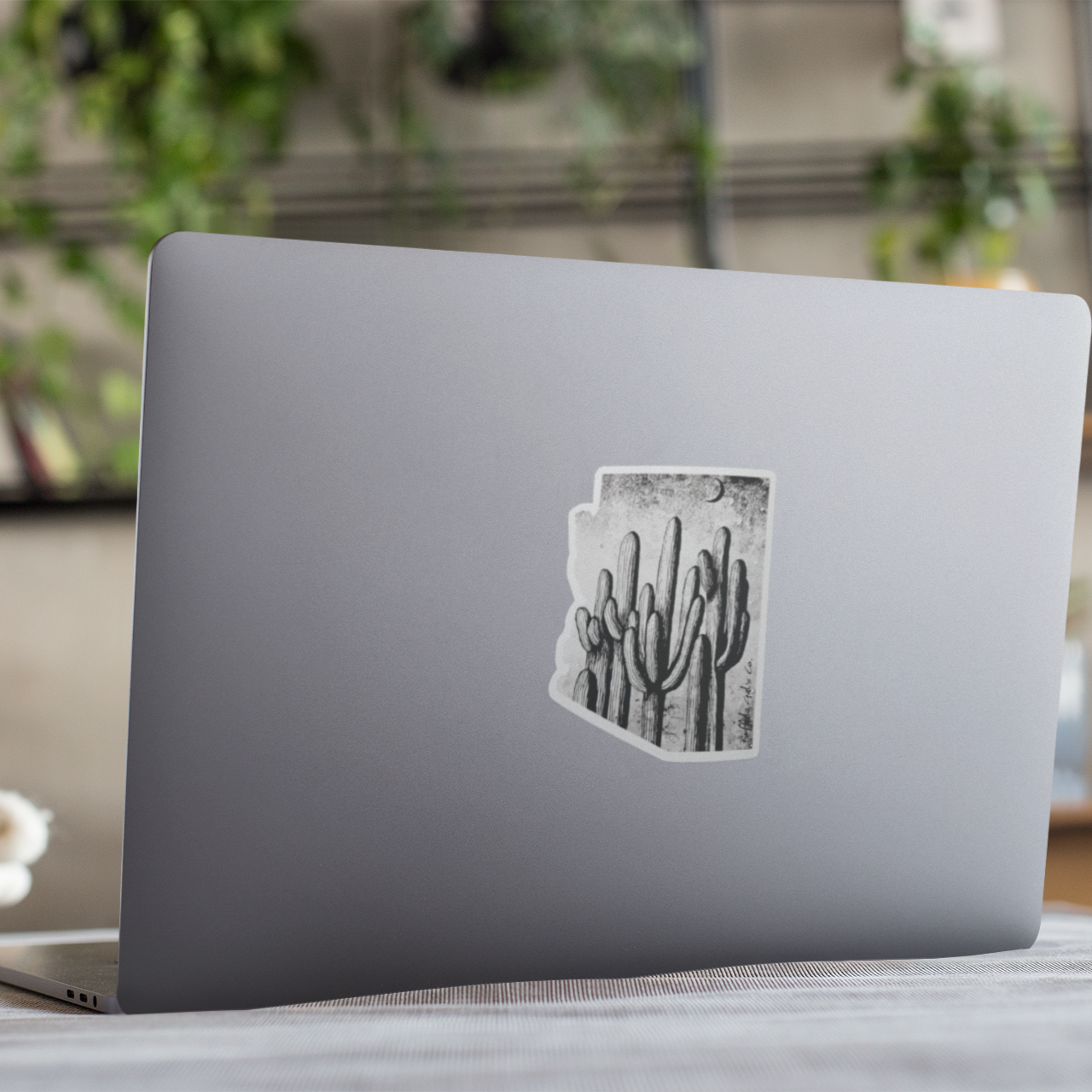 Vinyl Sticker/Decal - "Saguaro Forest Under the Moon"