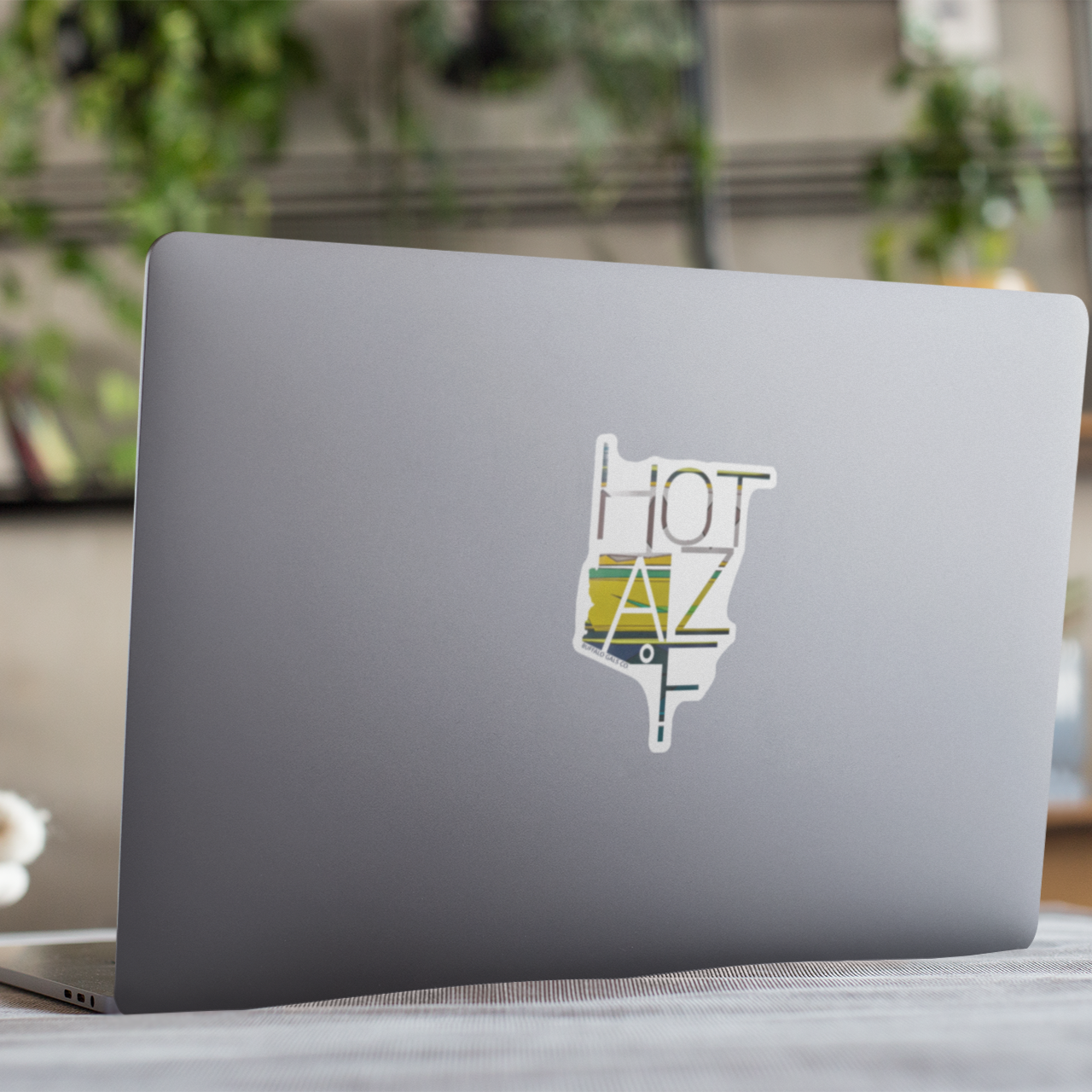 Vinyl Sticker/Decal - "Hot AZ F" (Chartreuse)