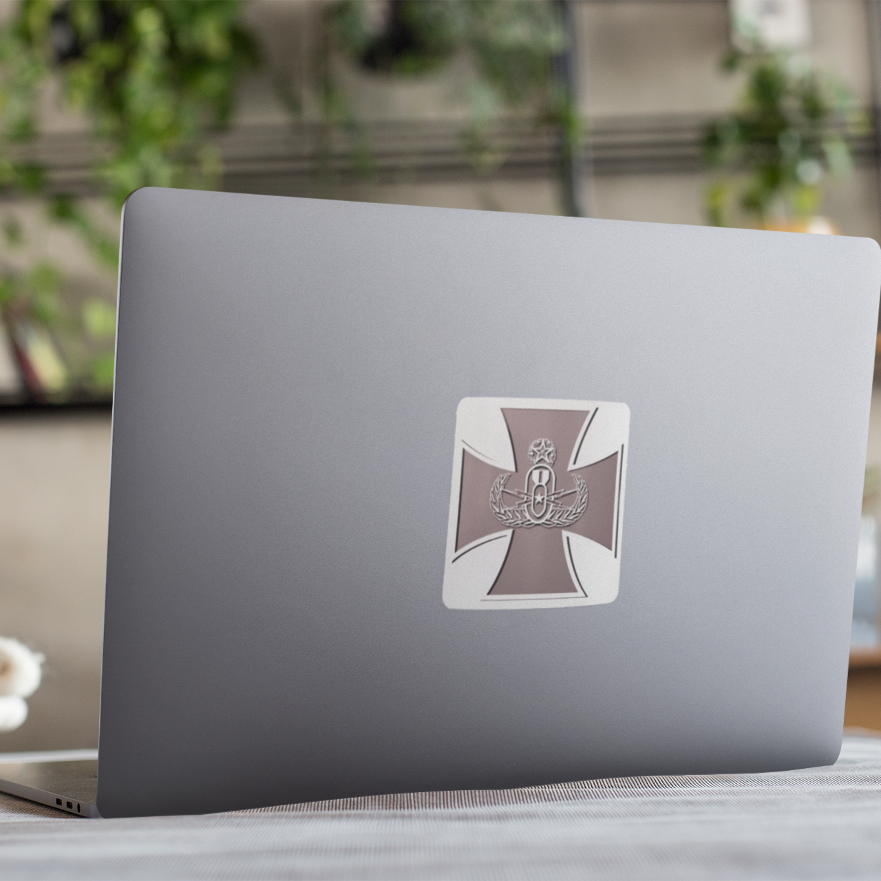 Vinyl Sticker/Decal - "EODMC Iron Cross Logo"