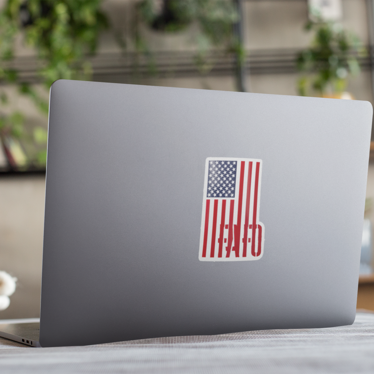 Vinyl Sticker/Decal - "FAFO American Flag" (Vertical RWB)