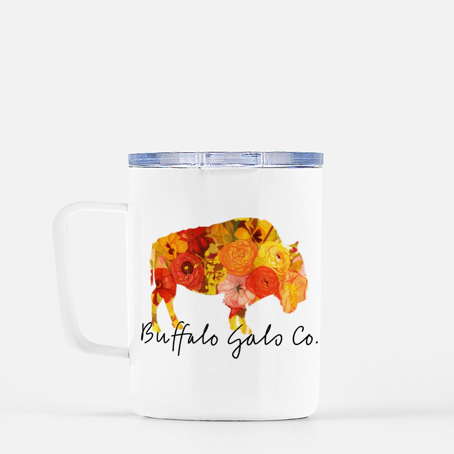 Travel Mug - "Sunset Poppy"