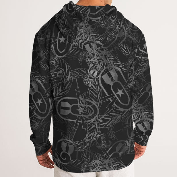Hoodie - "It's 5 o'clock Somewhere" (Grey on Black)