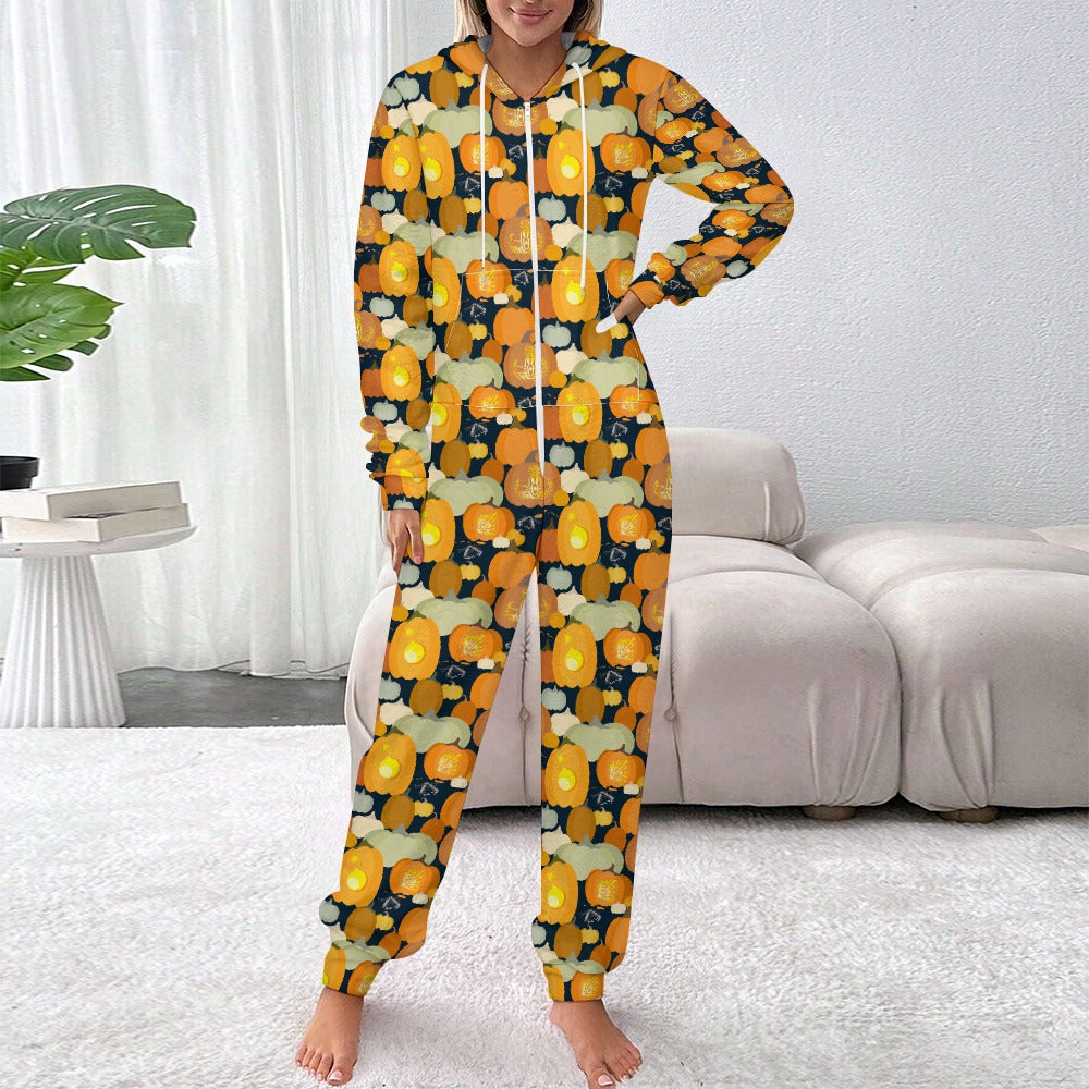 Adult Plush Onesie - E-O-Mother Pumpkin-D