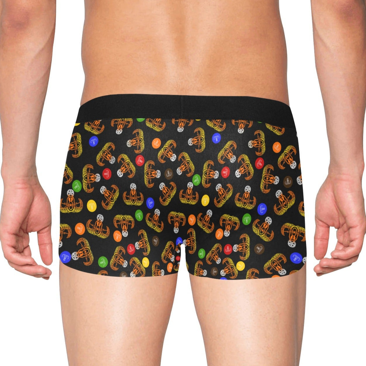 Men's Boxer Briefs with Fly - "HallowEOD Candy"