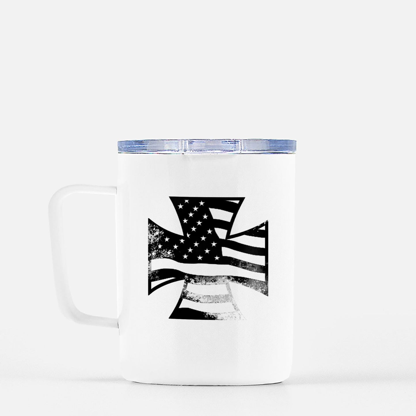 Travel Mug - "American Iron Cross Graffiti"