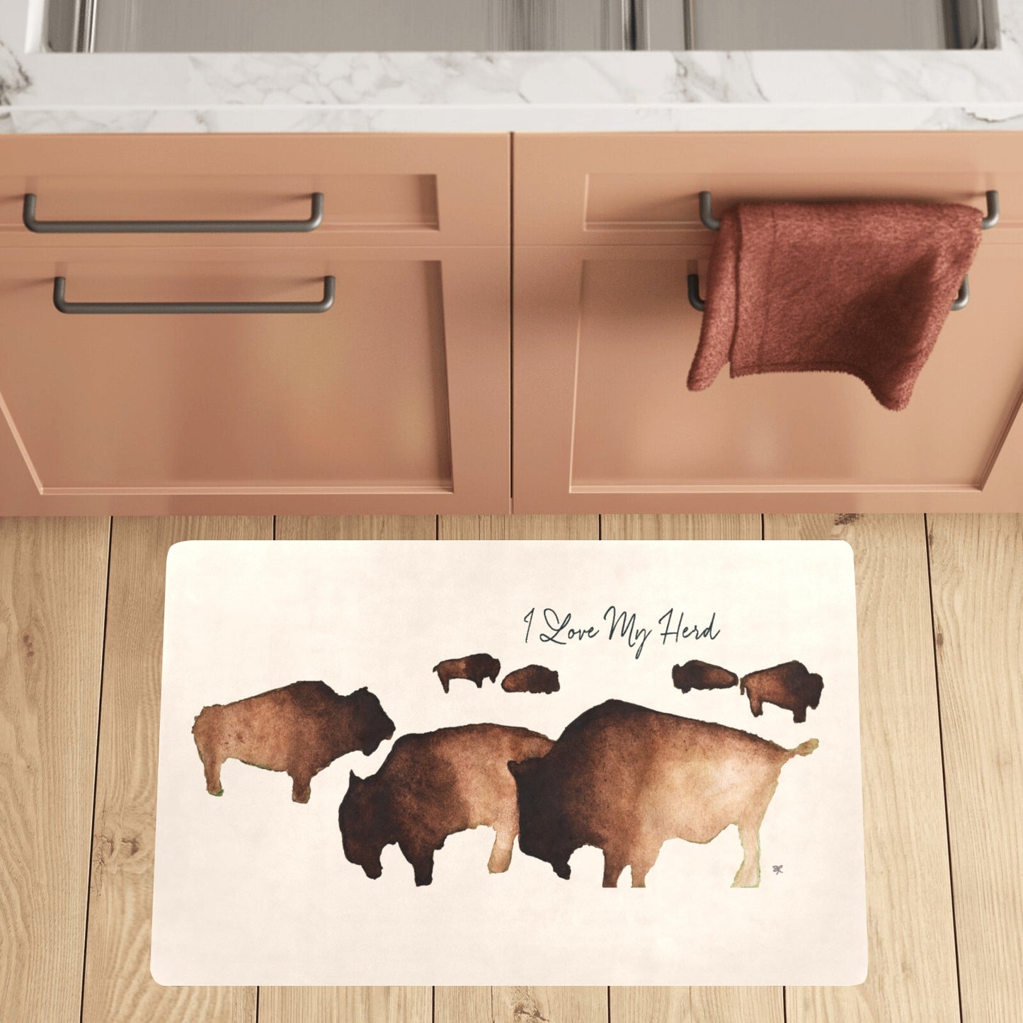 Indoor/Outdoor Mat - "I Love my Herd"