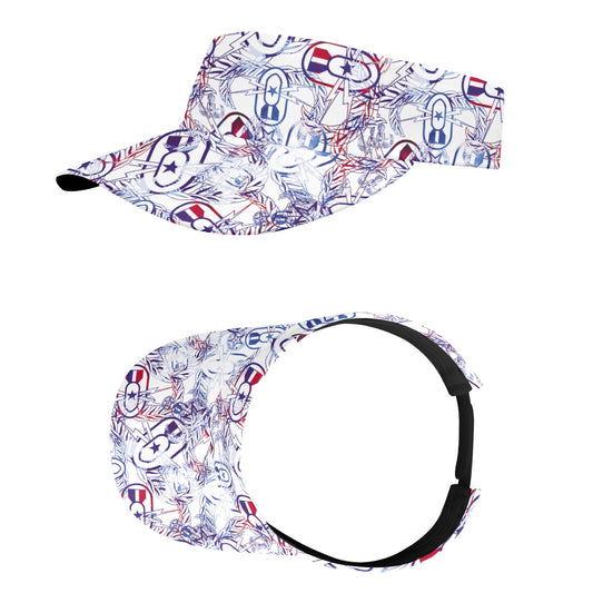 Sports Visor - "It's 5 o'clock Somewhere" (Red, White, & BOOM!)