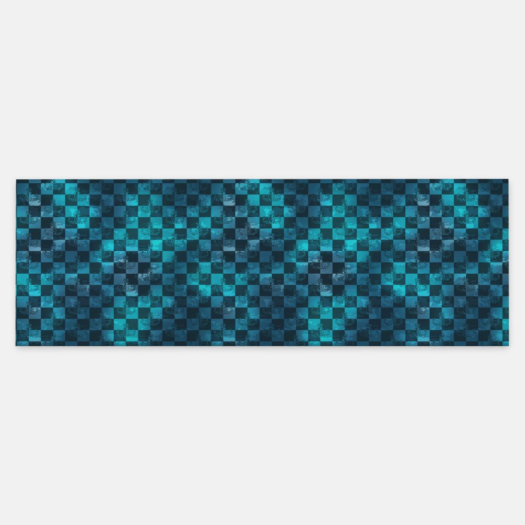 Pashmina Scarf - "EOD Buffoulage Checkered Flag" (Teal)