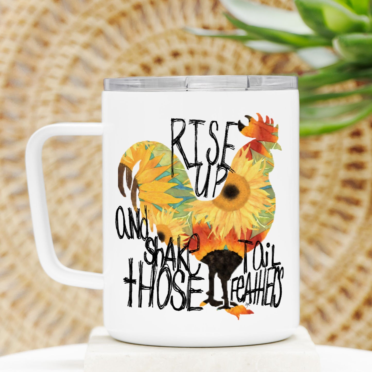 Travel Mug - "Rise & Shake"