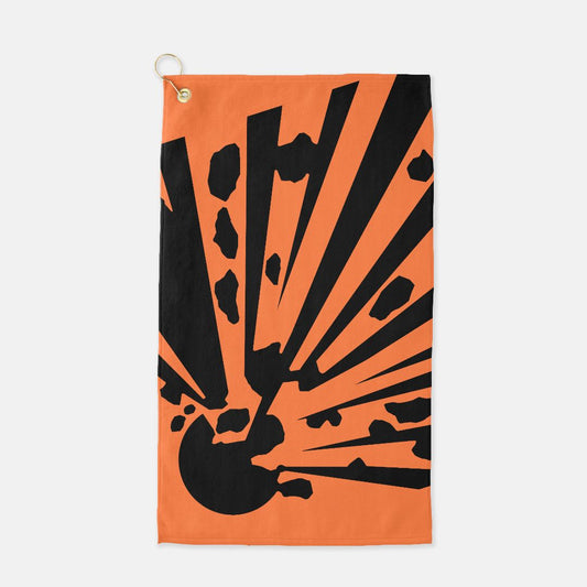 Golf Towel - "High Explosives Hazard"