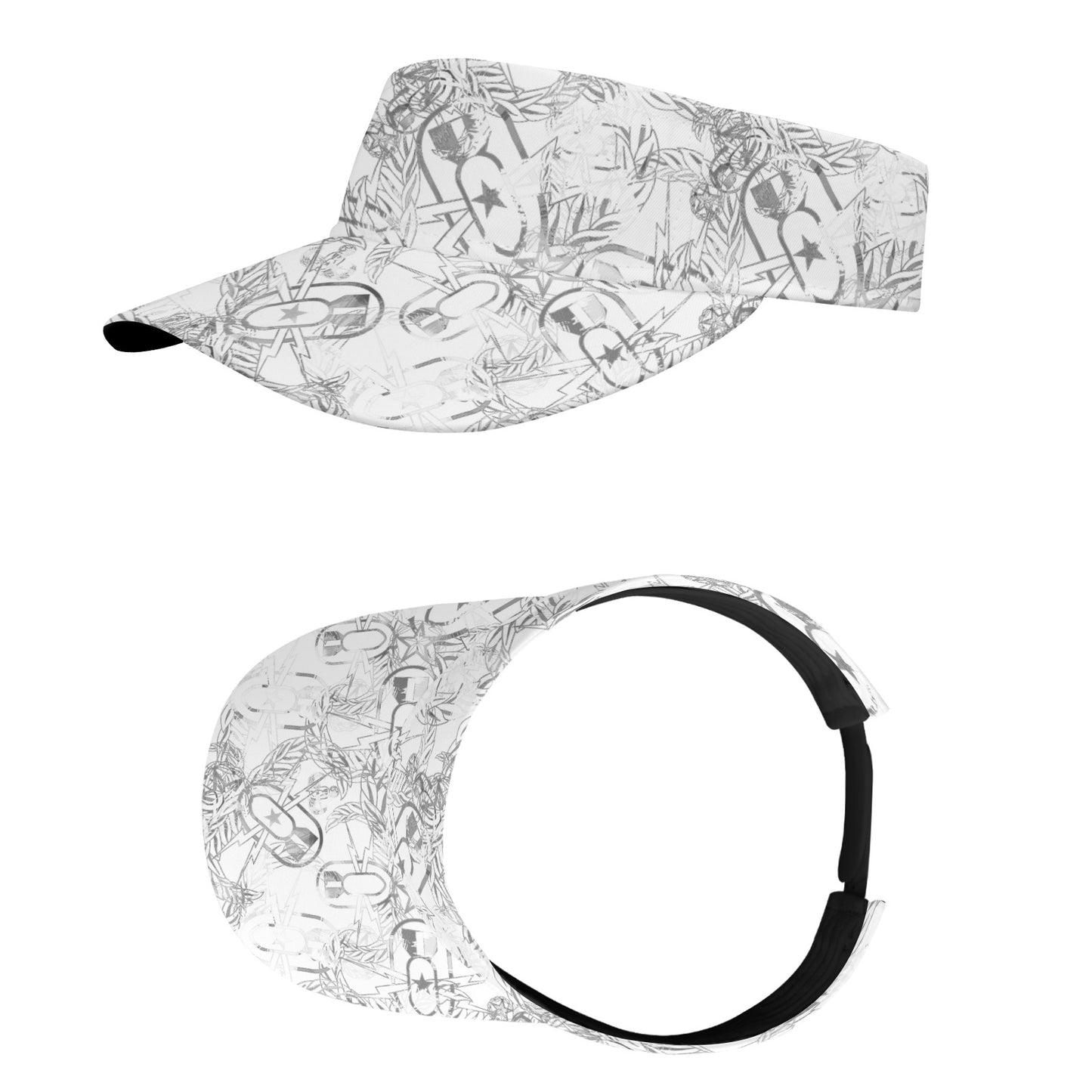 Sports Visor - "It's 5 o'clock Somewhere" (Silver)