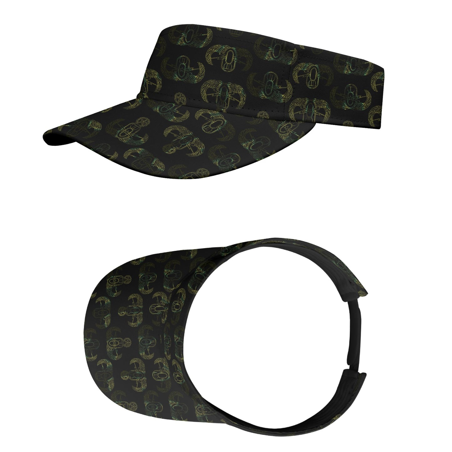 Sports Visor - "EOD Badge Rows" (War Paint)