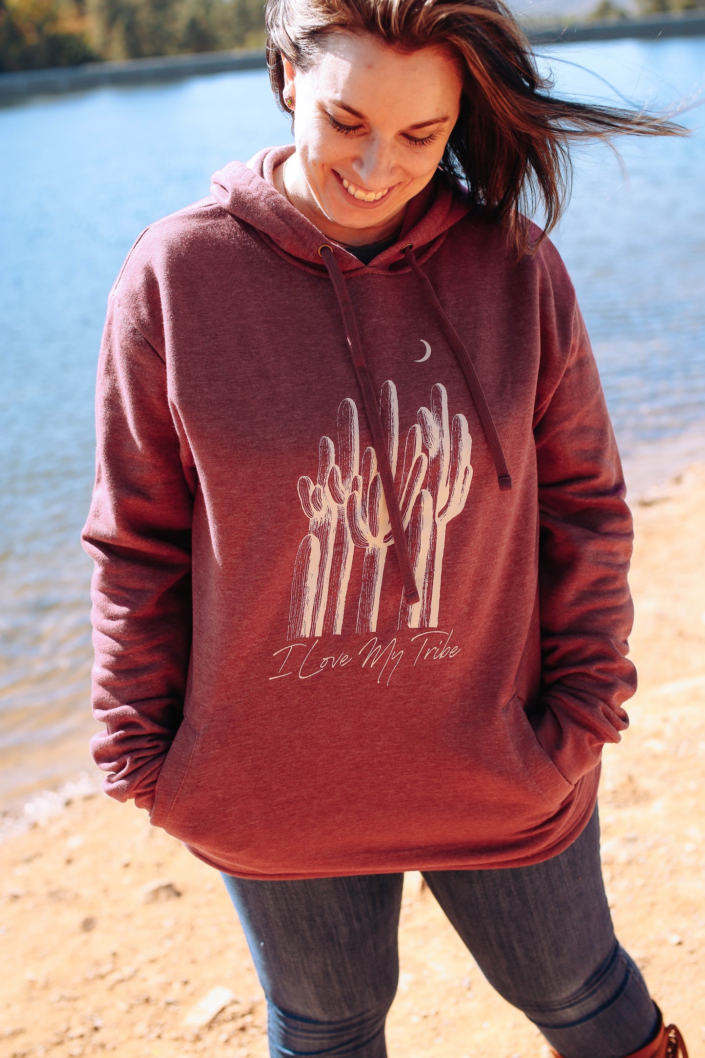 I Love My Tribe Hooded Sweat Shirt