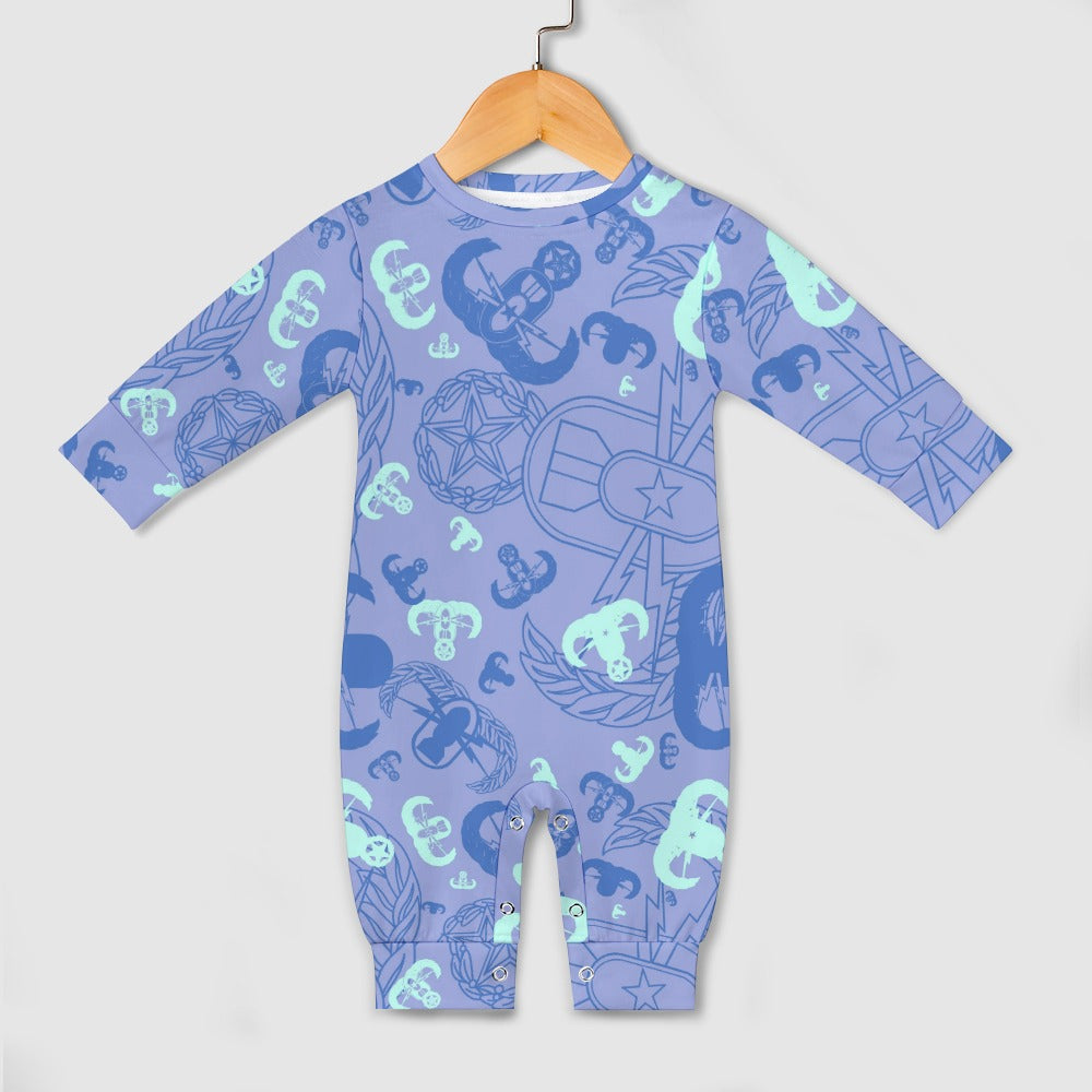 Baby Romper - "EOD Party" (Periwinkle)
