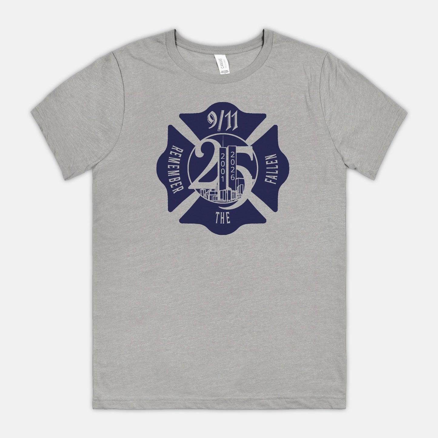 Soft T-shirt - "Remember the Fallen" (Navy) (Limited 9/11 25th Year Edition)