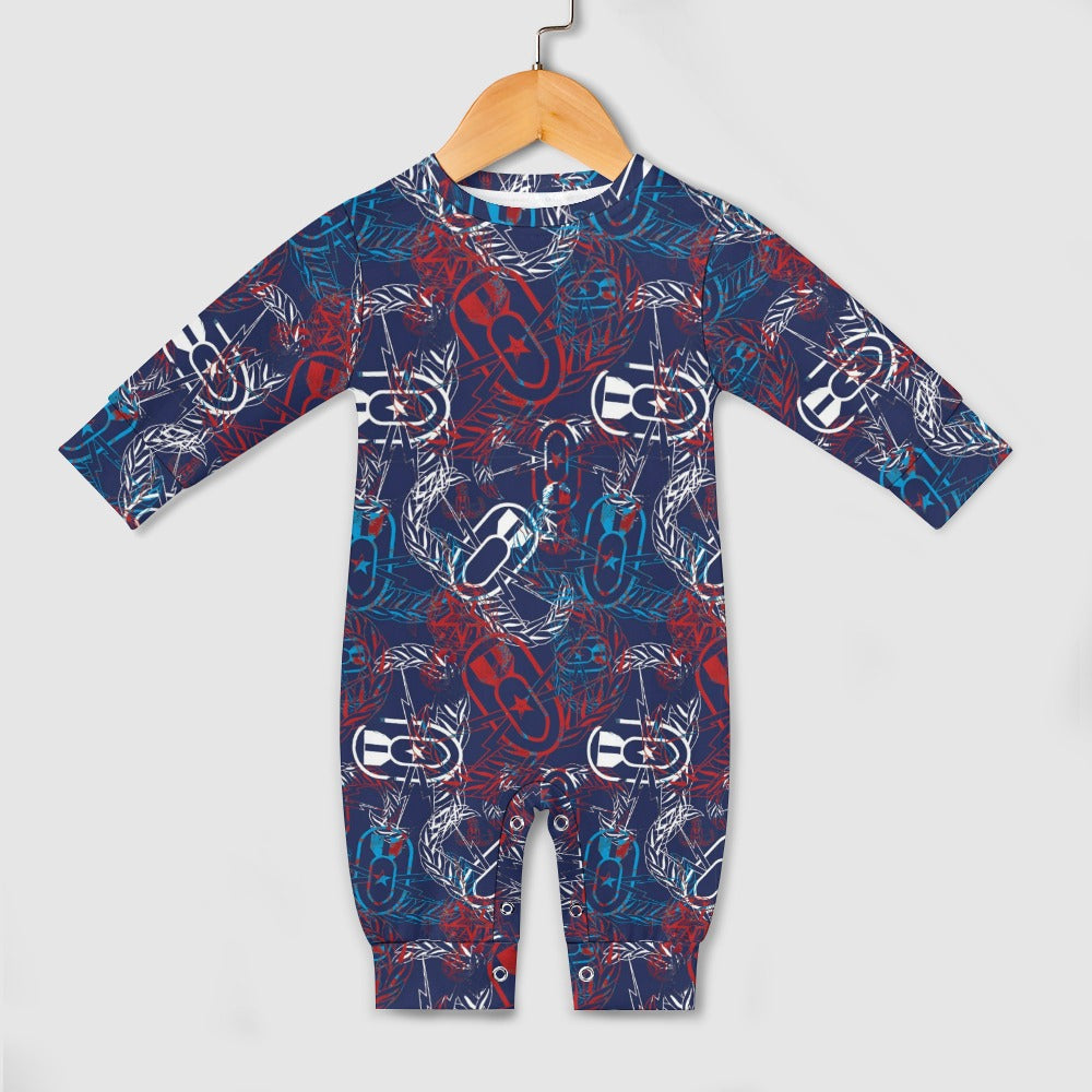 Baby Romper - "It's 5 o'clock Somewhere" (Red, White, & Blues)