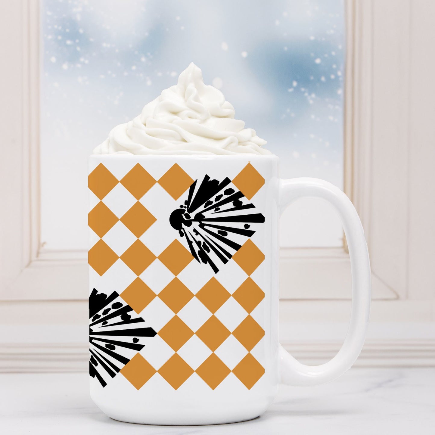 Mug - "High Explosives Placard Harlequin"