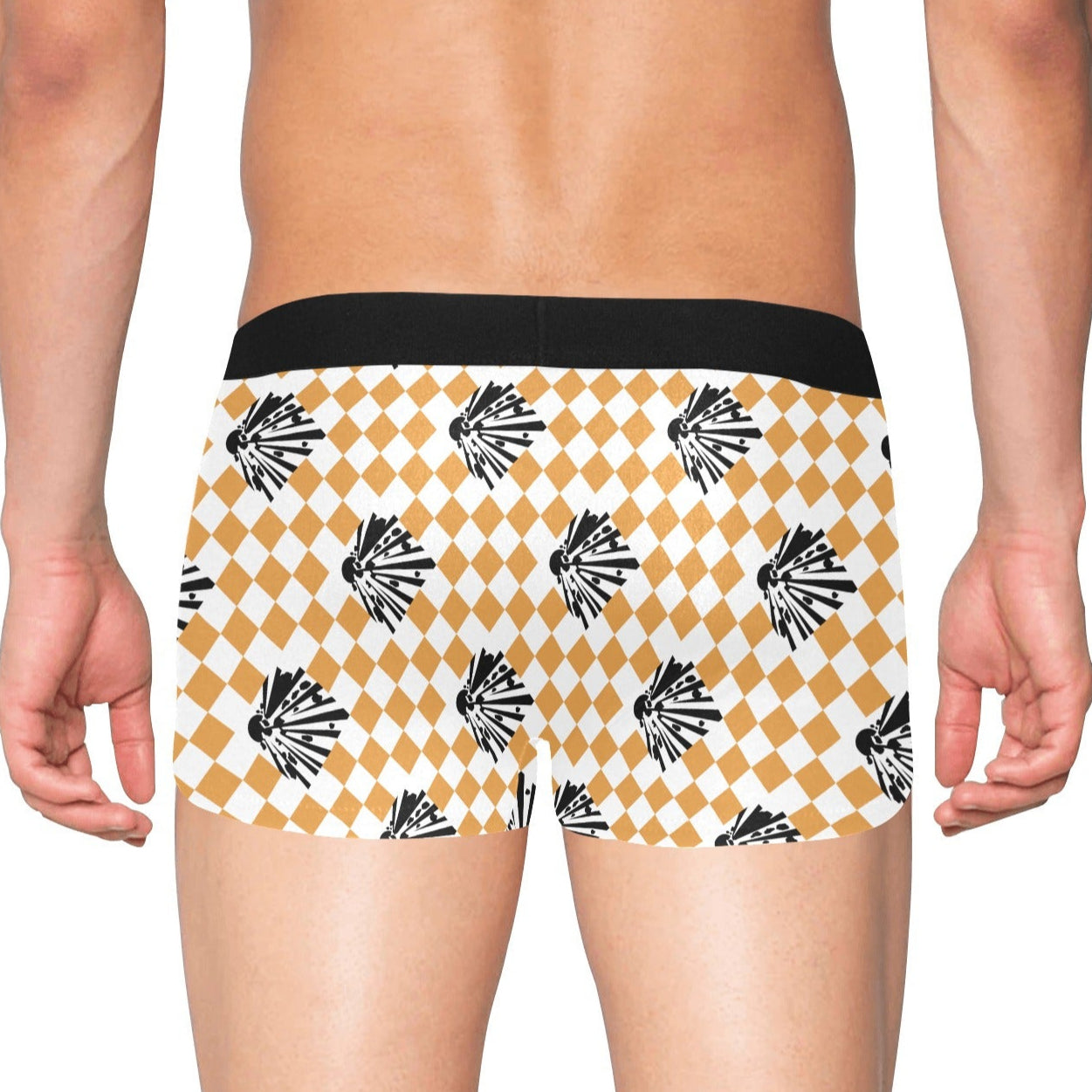 Men's Boxer Briefs with Fly - "High Explosives Placard"