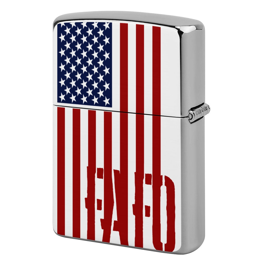 Lighter Casing - "FAFO Vertical American Flag" (RWB)