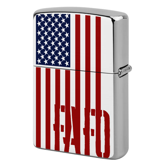 Lighter Casing - "FAFO Vertical American Flag" (RWB)