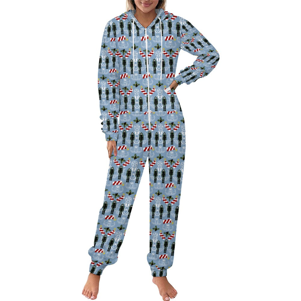 Adult Plush Onesie - "Ugly EOD Christmas Sweater"