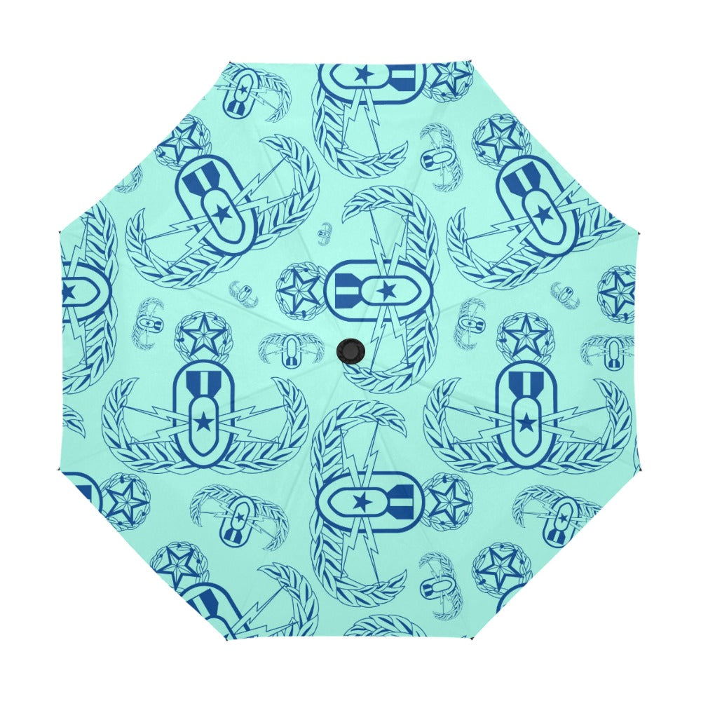 Umbrella - "EOD Badges X 3" (Blue on Mint)