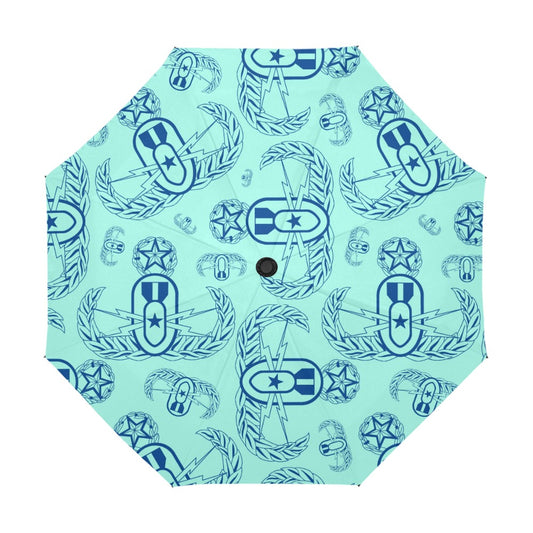 Umbrella - "EOD Badges X 3" (Blue on Mint)