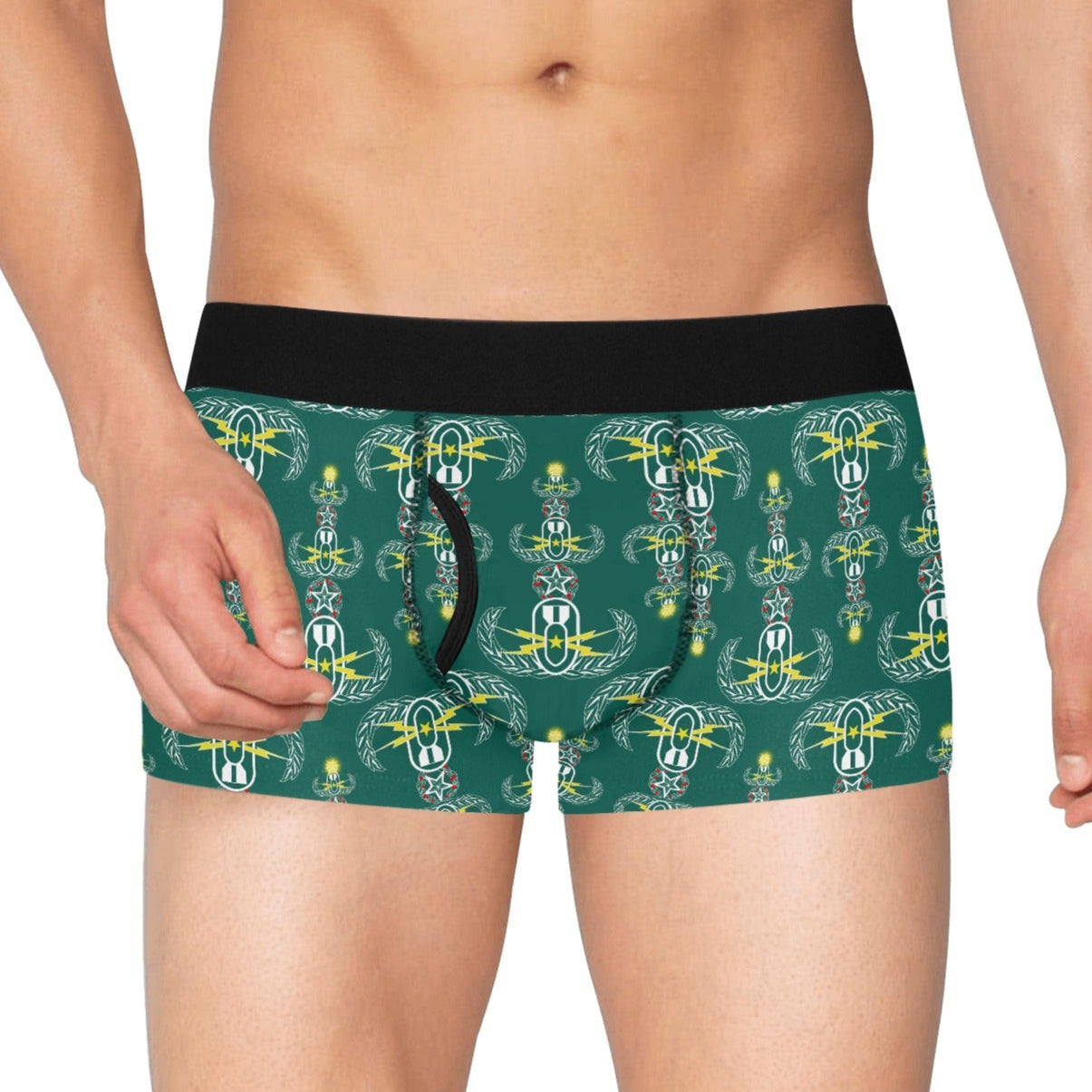 Men's Boxer Briefs with Fly - "EOD Crab Trees"