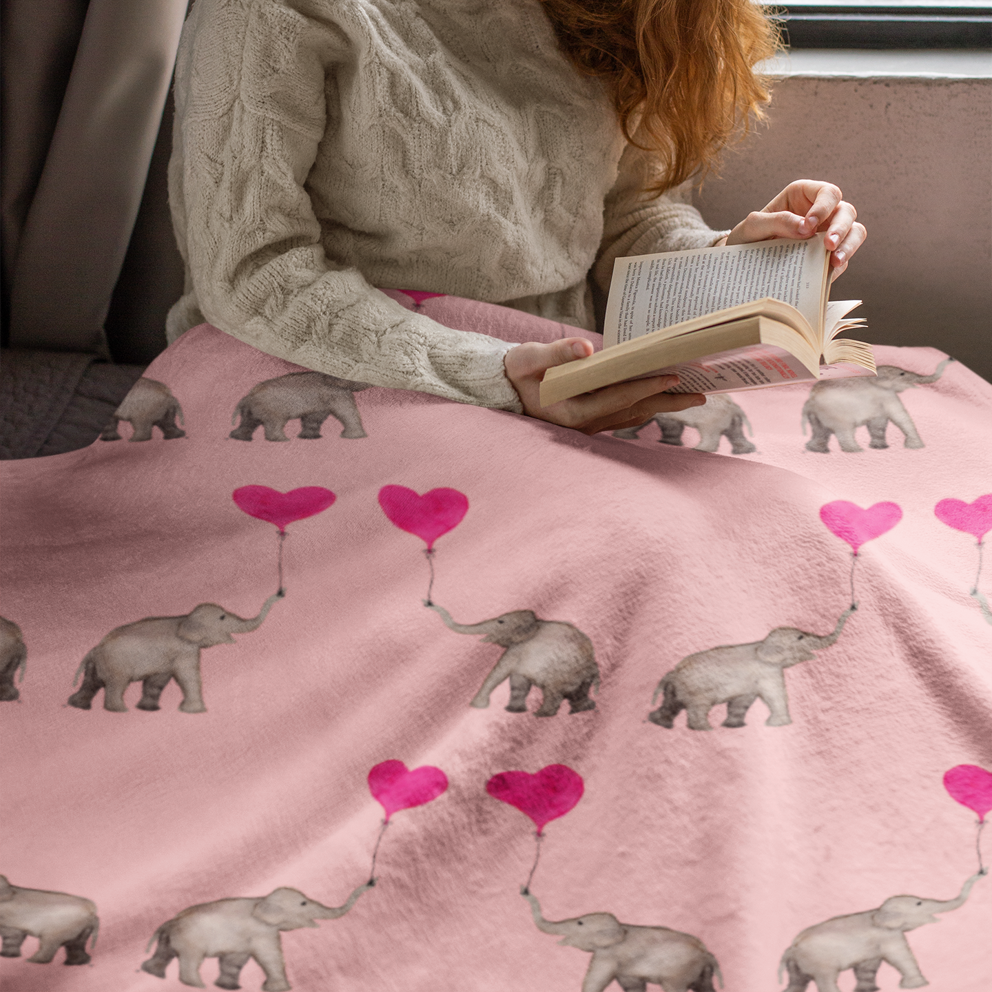 Pre-Order "Pure Joy" Plush Throw Blanket (Pink)