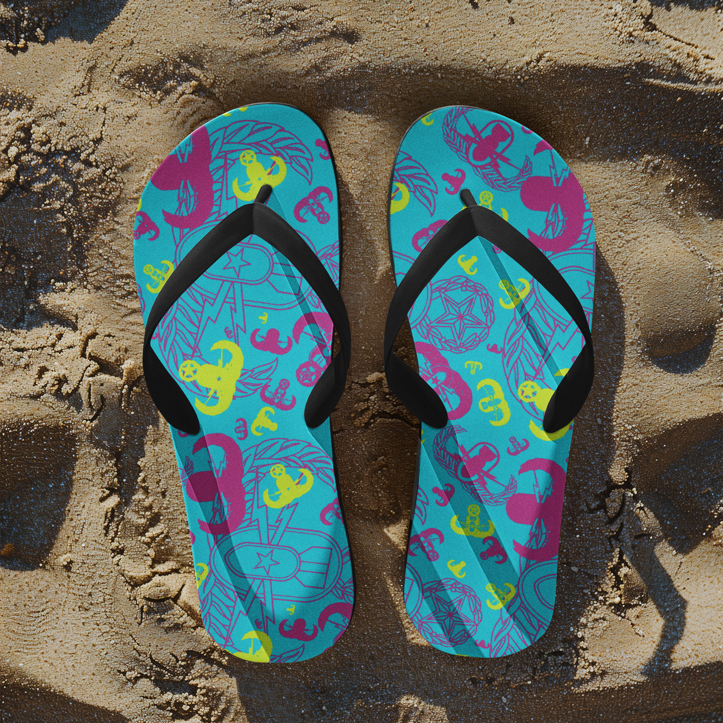 Flip Flops - "EOD Party Pattern"