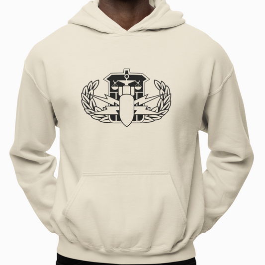 Hoodie - "HDS Badge" (Sand)