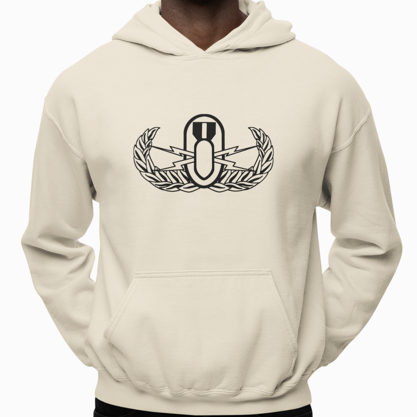 Hoodie - "EOD Basic Badge" (Sand)