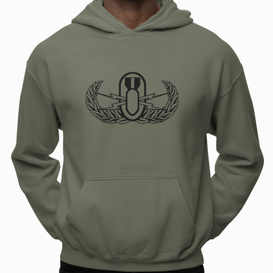 Hoodie - "EOD Basic Badge" (Olive)