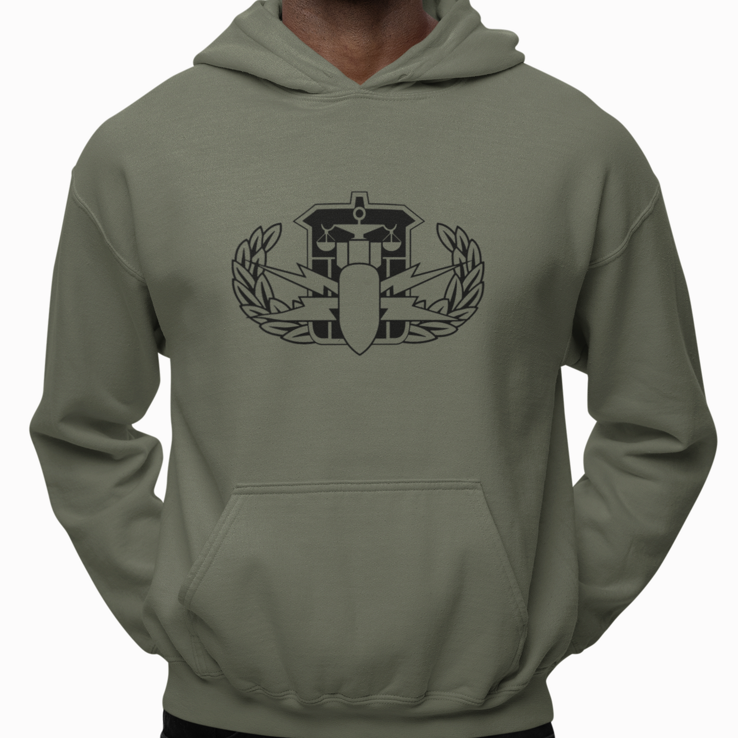 Hoodie - "HDS Badge" (Olive)