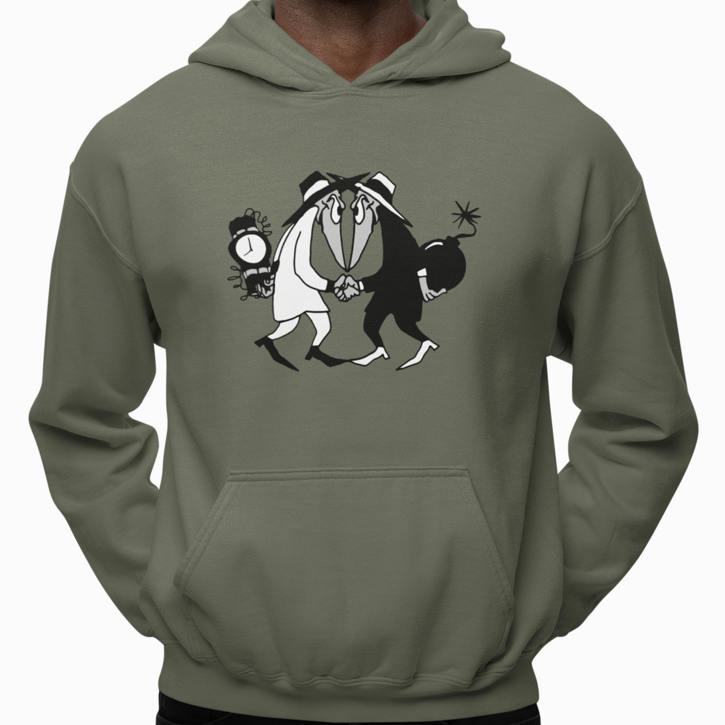 Hoodie - "Secret Agents" (Olive)