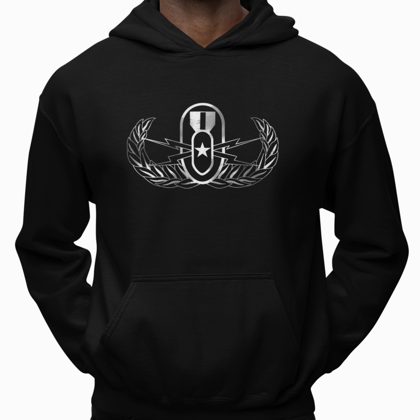 Hoodie - "It's 5 o'clock Somewhere" (EOD Senior Badge: BW) (Black)