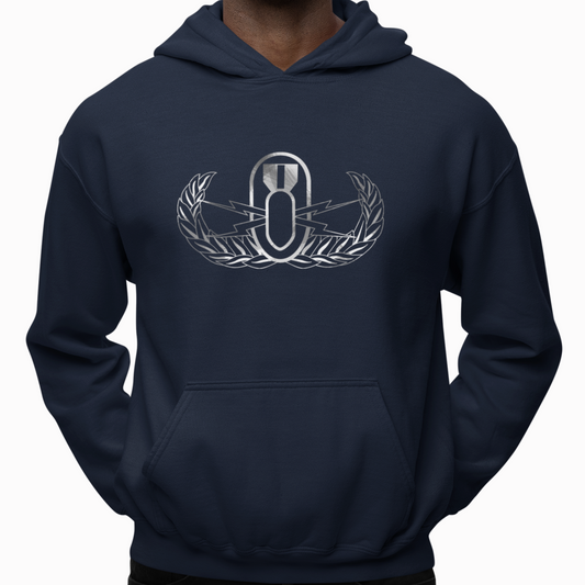 Hoodie - "It's 5 o'clock Somewhere" (EOD Basic Badge: BW) (Navy)