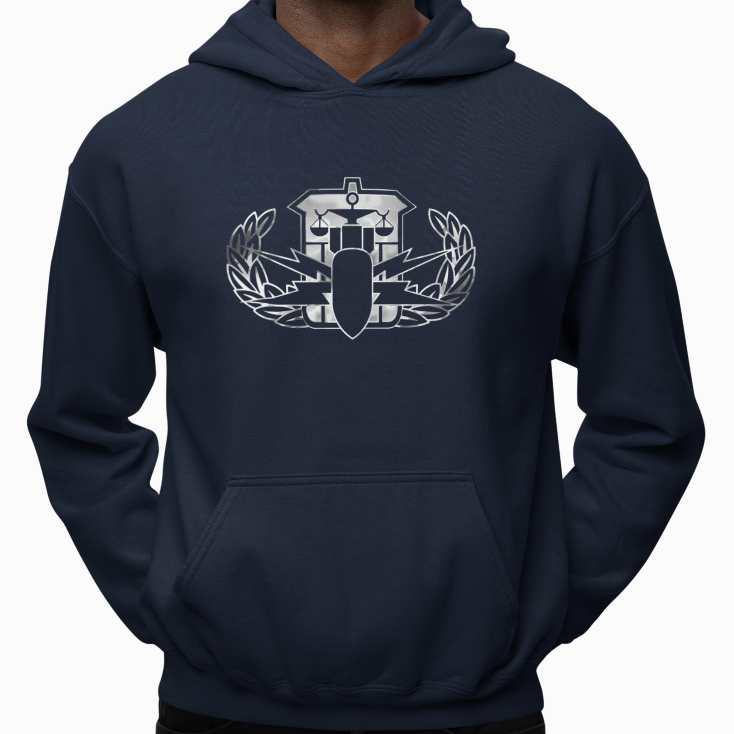 Hoodie - "It's 5 o'clock Somewhere" (HDS Badge: BW) (Navy)
