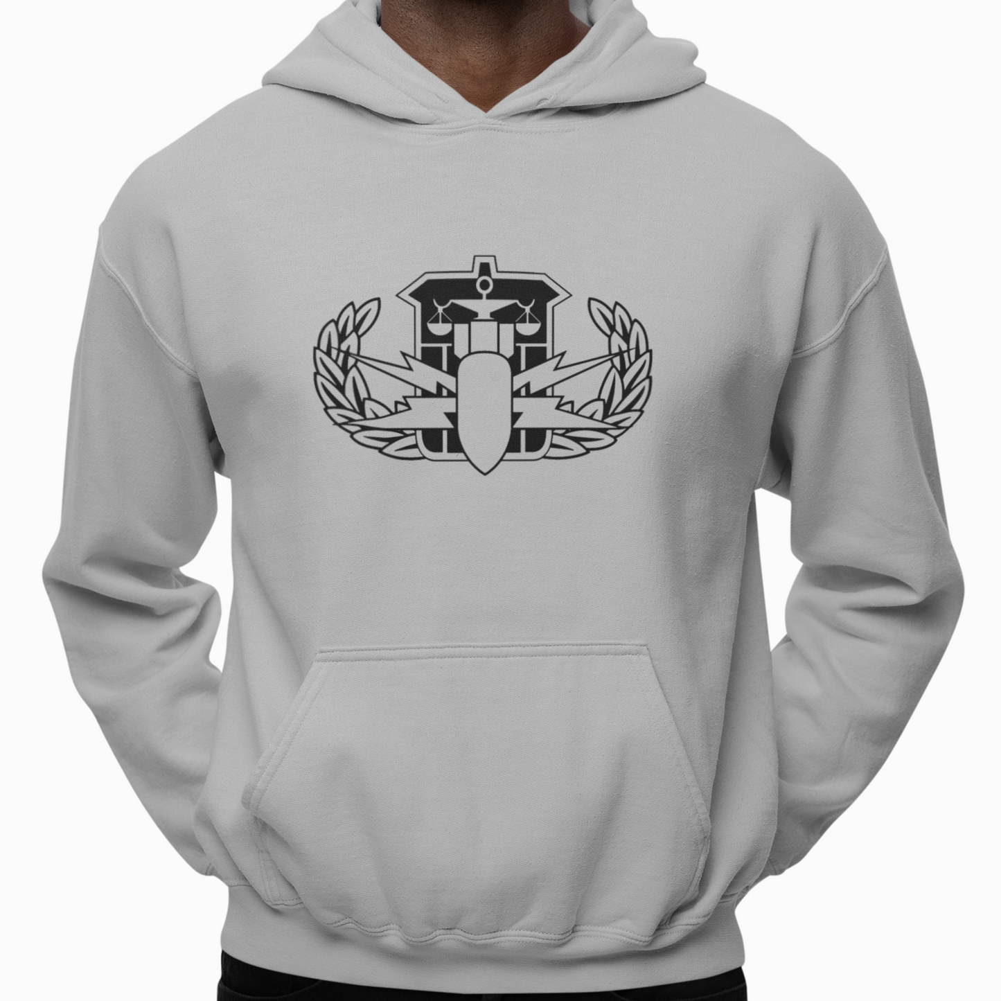 Hoodie - "HDS Badge" (Grey)