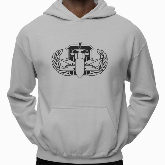 Hoodie - "HDS Badge" (Grey)