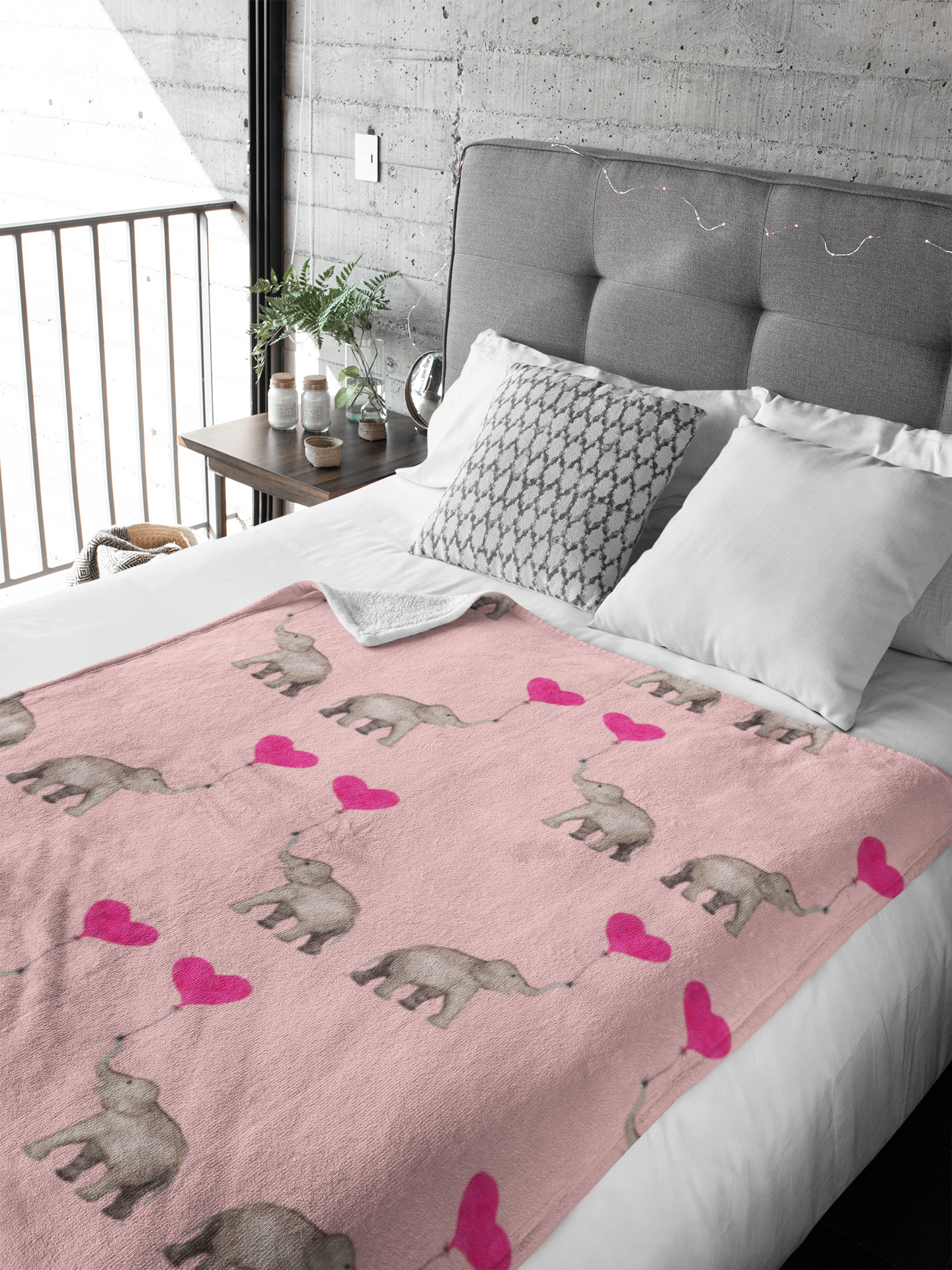 Pre-Order "Pure Joy" Plush Throw Blanket (Pink)