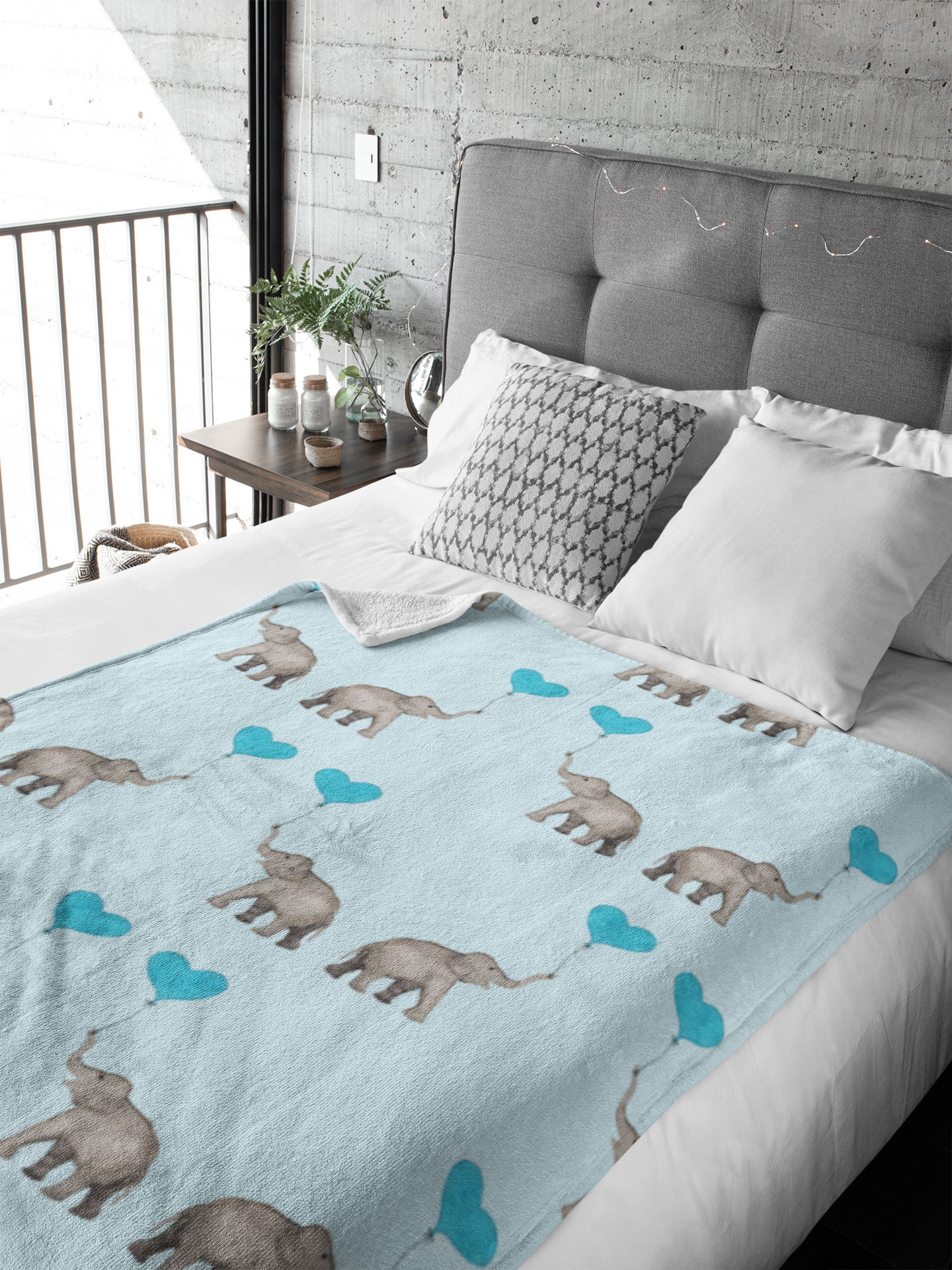 Pre-Order "Pure Joy" Plush Throw Blanket (Blue)