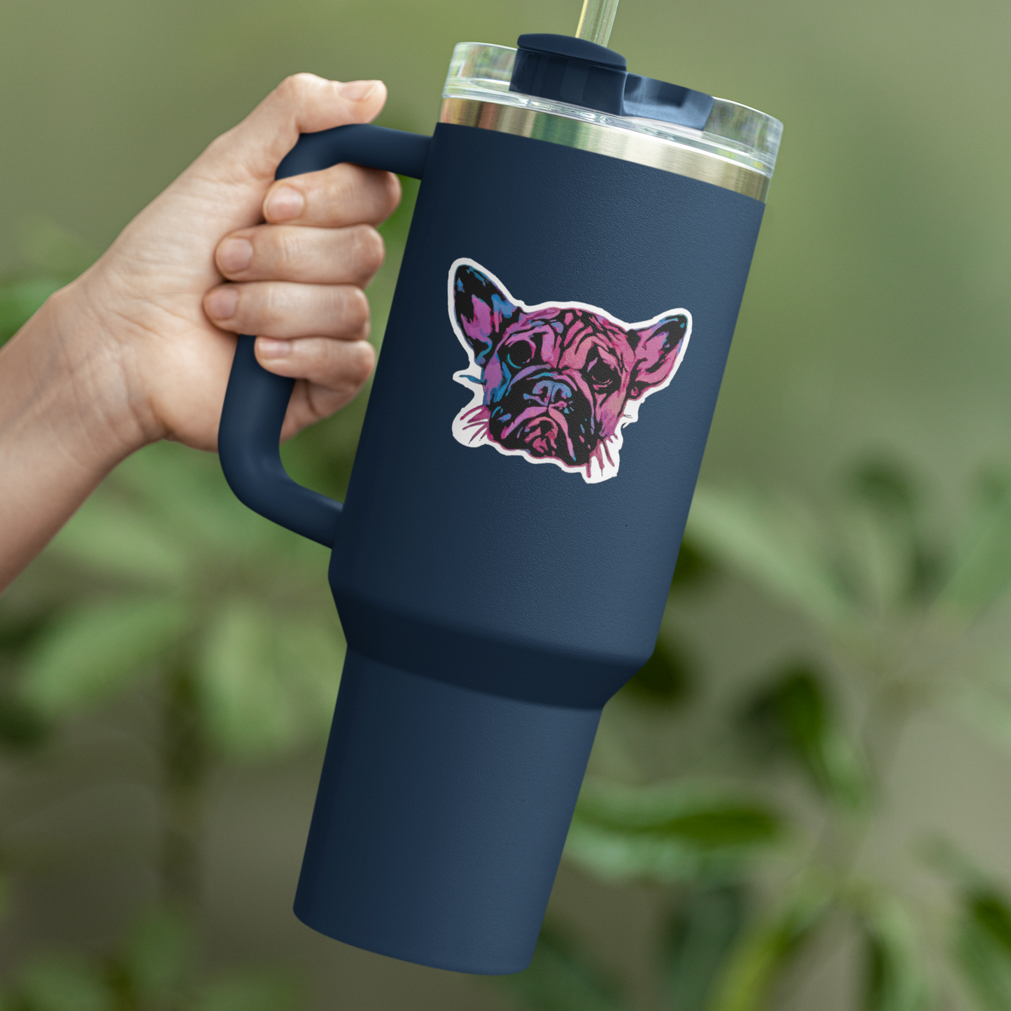 Vinyl Sticker/Decal - "Frenchie"
