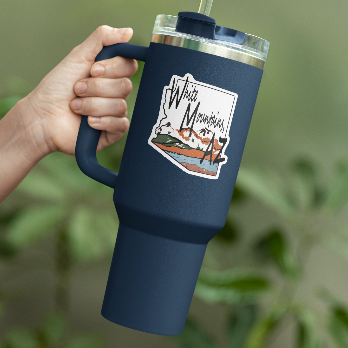Vinyl Sticker/Decal - "White Mountains, AZ"