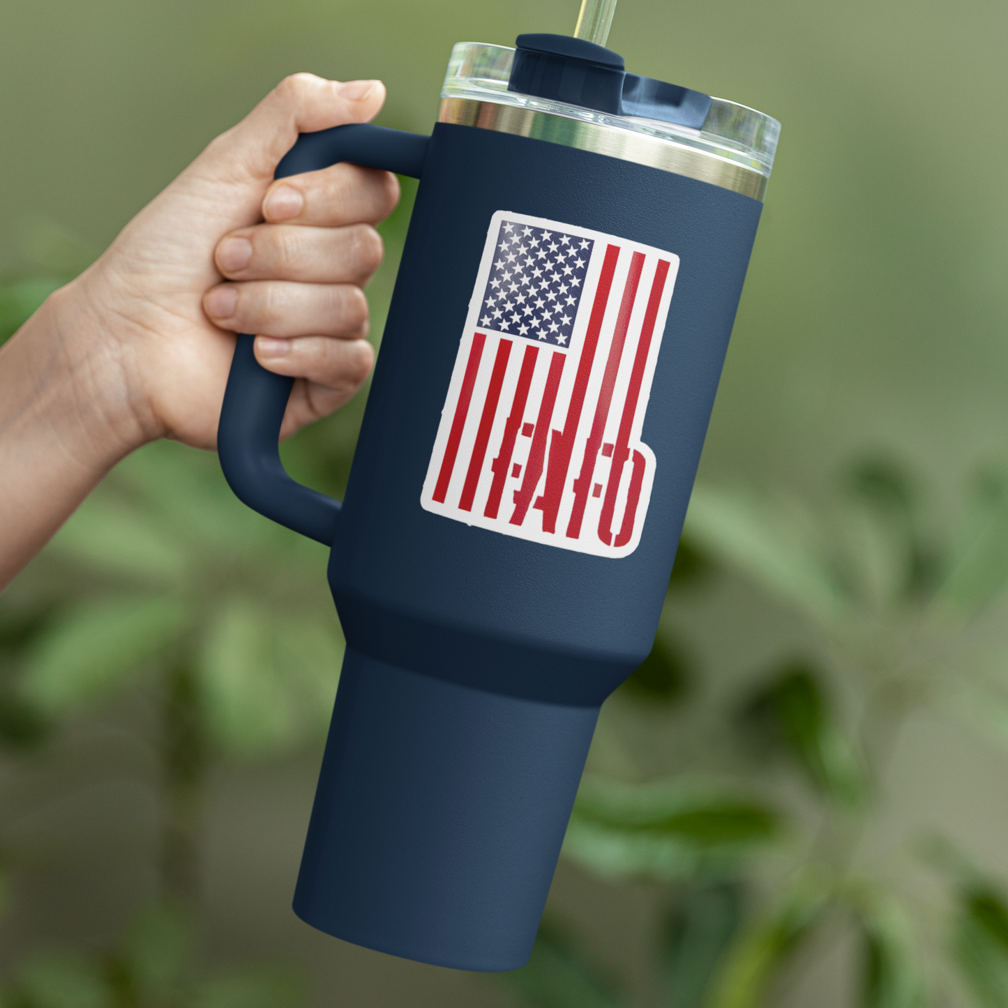 Vinyl Sticker/Decal - "FAFO American Flag" (Vertical RWB)
