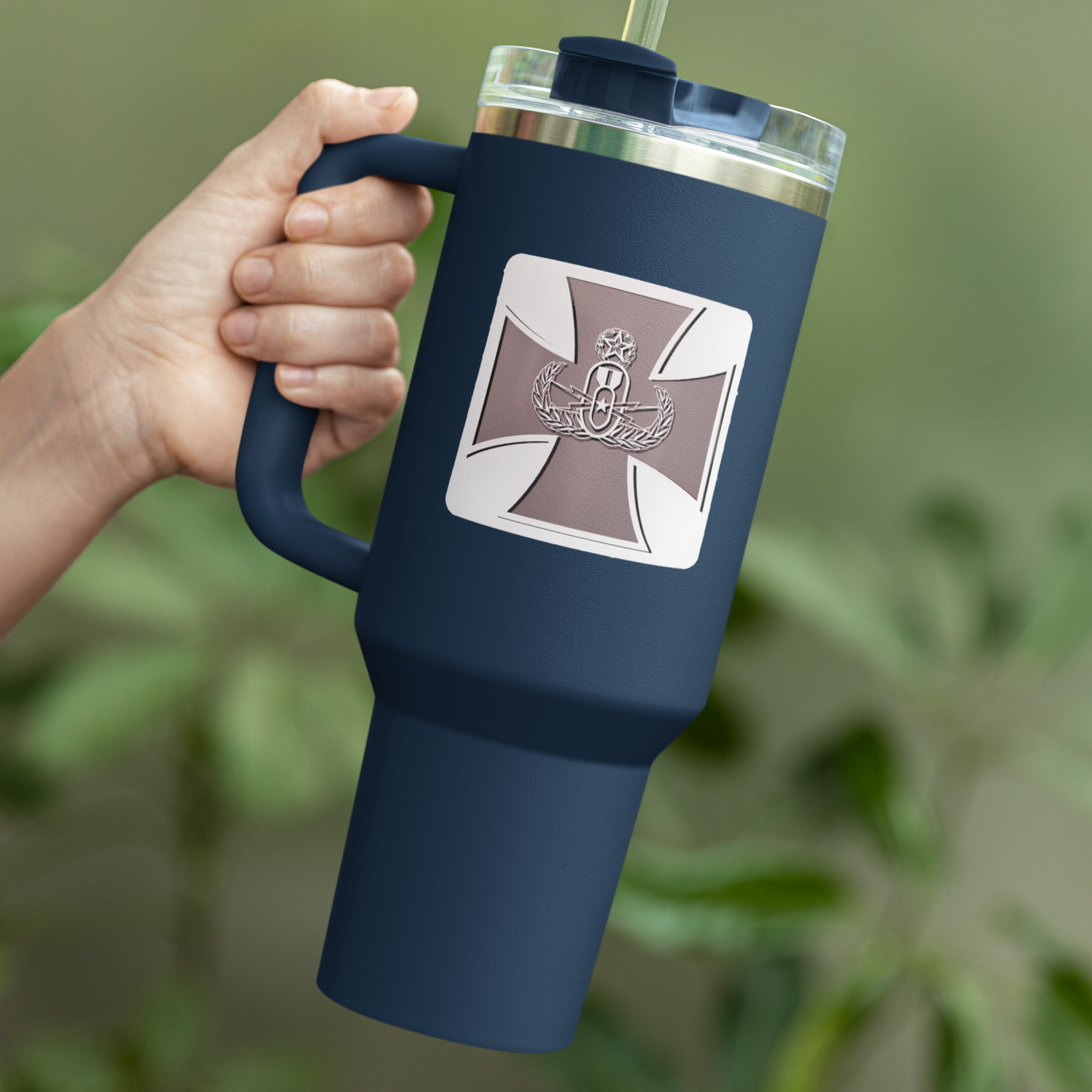 Vinyl Sticker/Decal - "EODMC Iron Cross Logo"